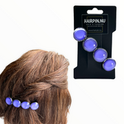 Color hairclip haarspeld effen lila paars xl