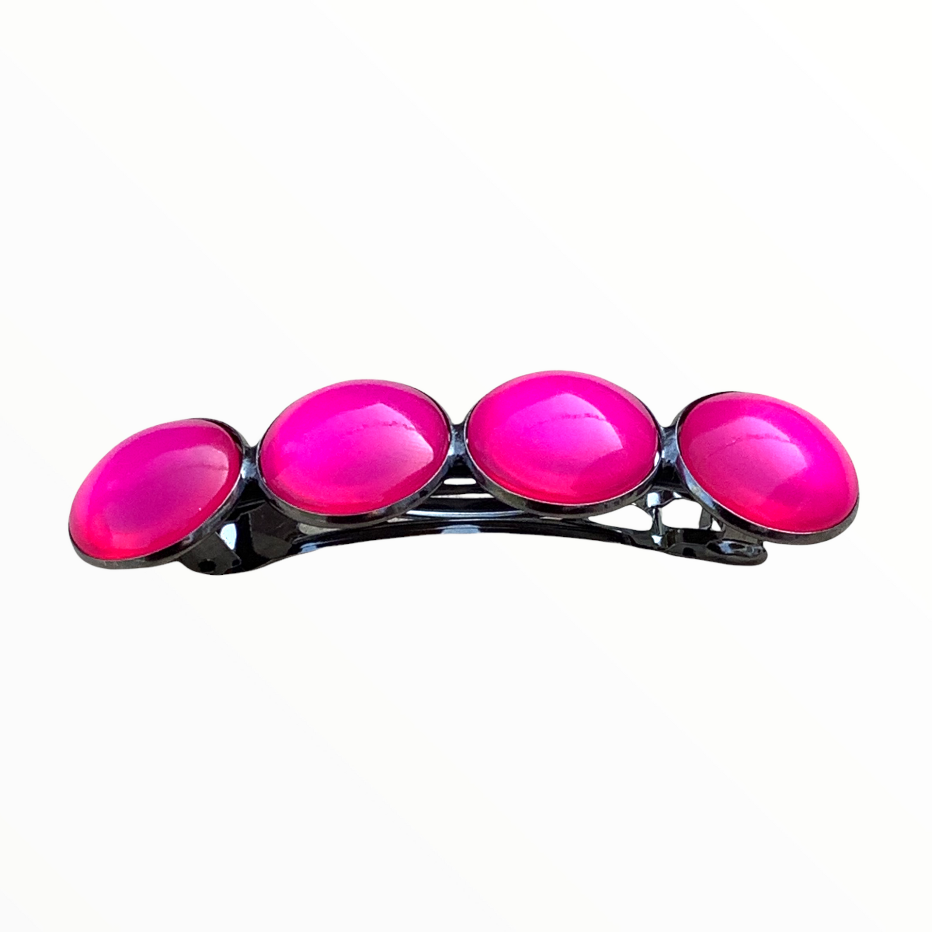 Color hairclip haarspeld effen roze pink xl