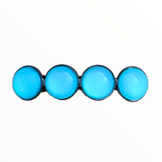 Color hairclip haarspeld effen turquoise blauw xl