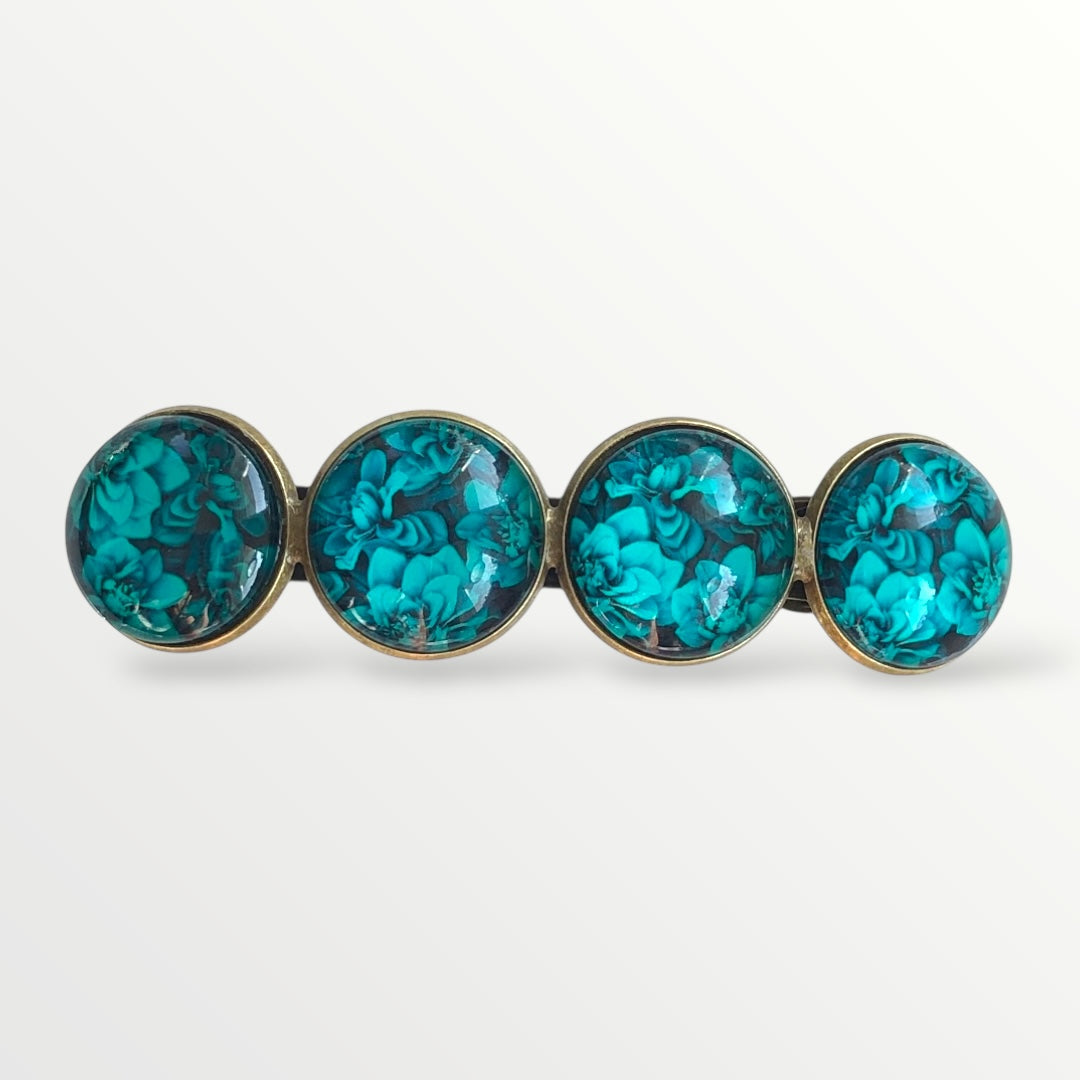 Color hairclip haarspeld green/bleu xl - haarspelden