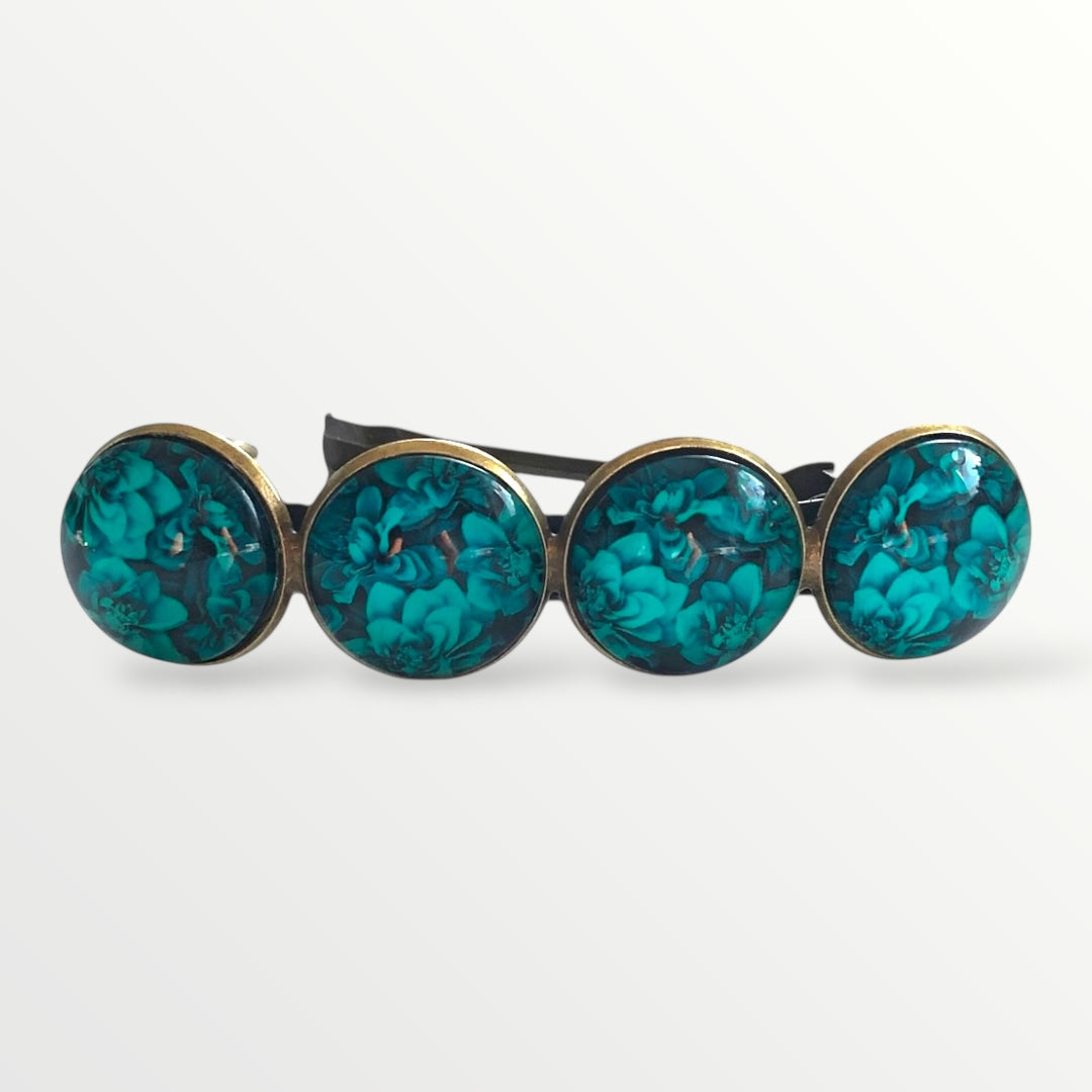 Color hairclip haarspeld green/bleu xl - haarspelden