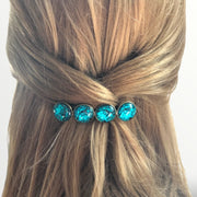 Color hairclip haarspeld green/bleu xl - haarspelden