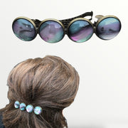 Color hairclip haarspeld grijs lila mix xl - haarspelden