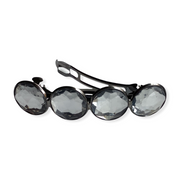 Color hairclip haarspeld grijs zilver glossy xl - haarspelden