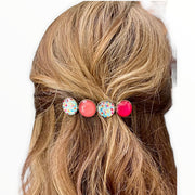 Color hairclip haarspeld happy print xl - haarspelden