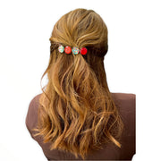 Color hairclip haarspeld happy print xl - haarspelden