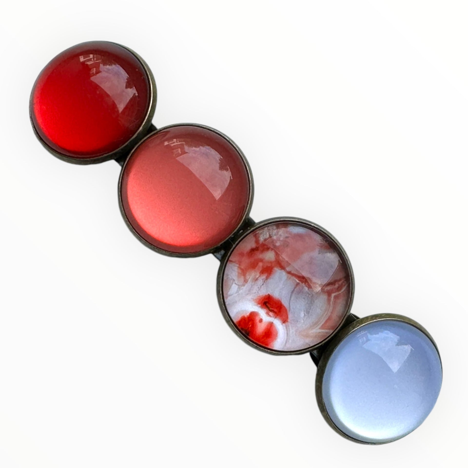 Color hairclip haarspeld happy prints xl - haarspelden