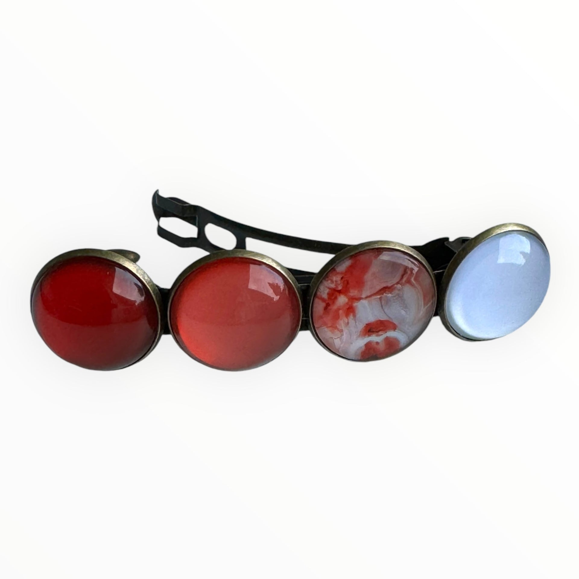 Color hairclip haarspeld happy prints xl - haarspelden