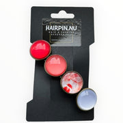 Color hairclip haarspeld happy prints xl - haarspelden