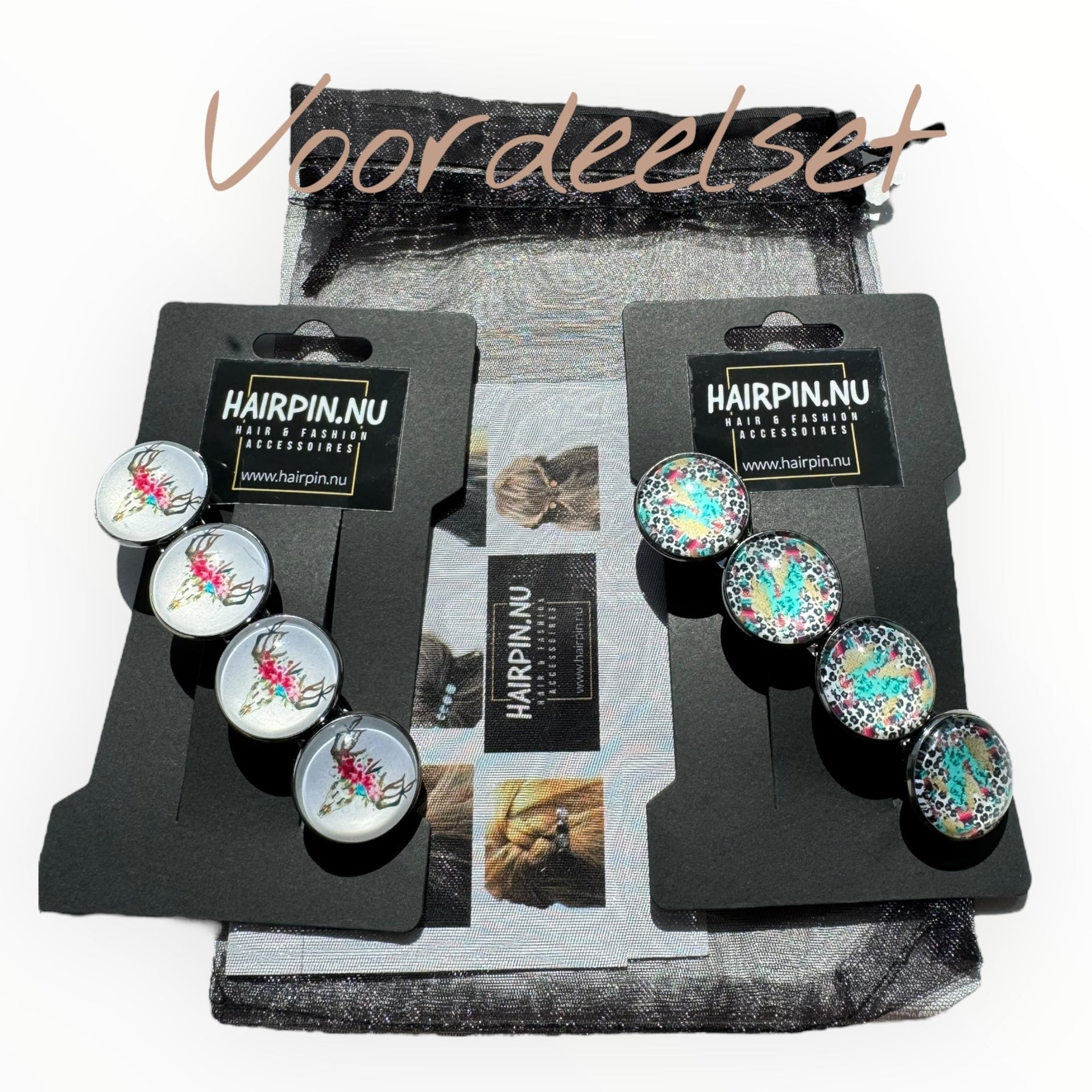 Color hairclip haarspeld ibiza boho bull xl - haarspelden