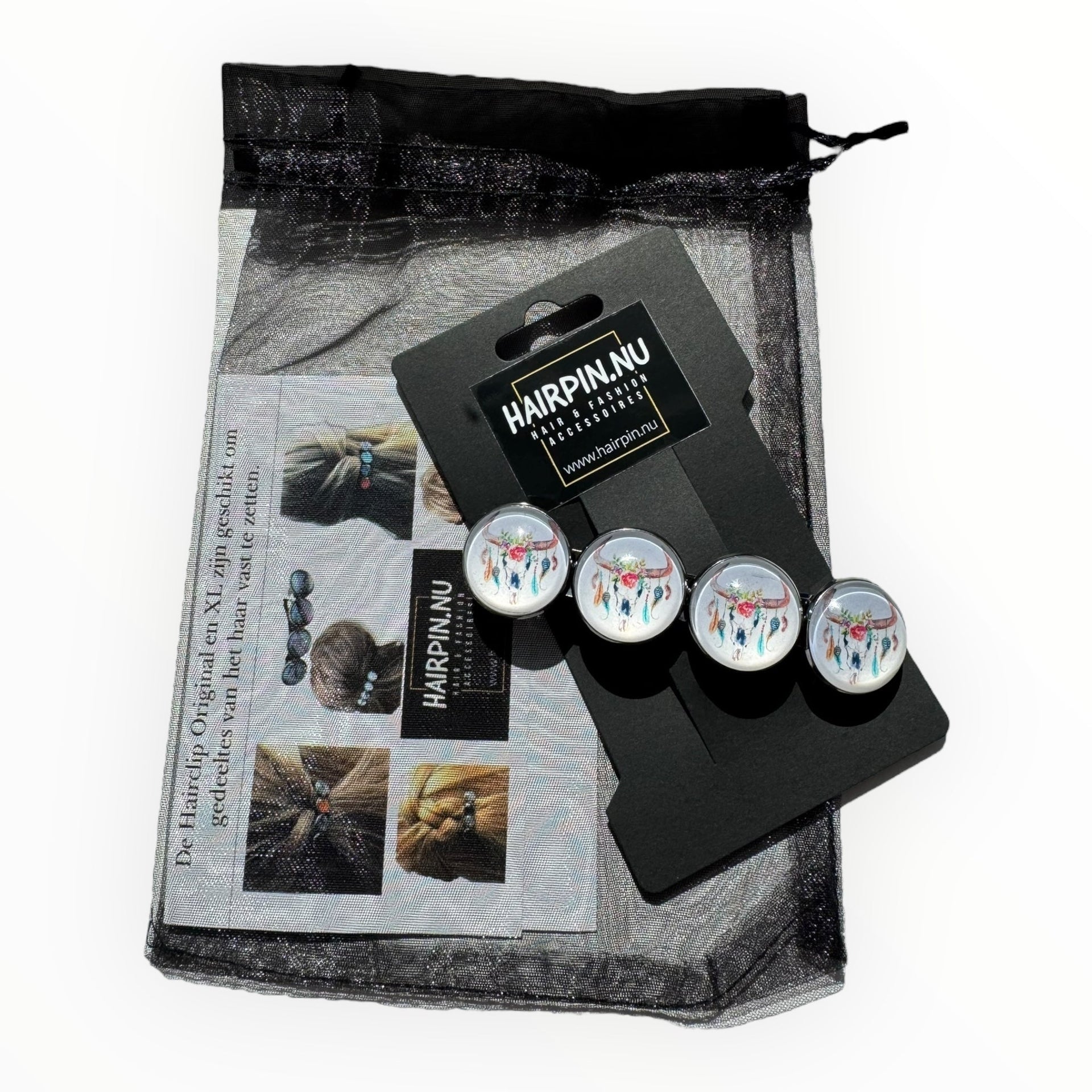 Color hairclip haarspeld ibiza boho style xl - haarspelden