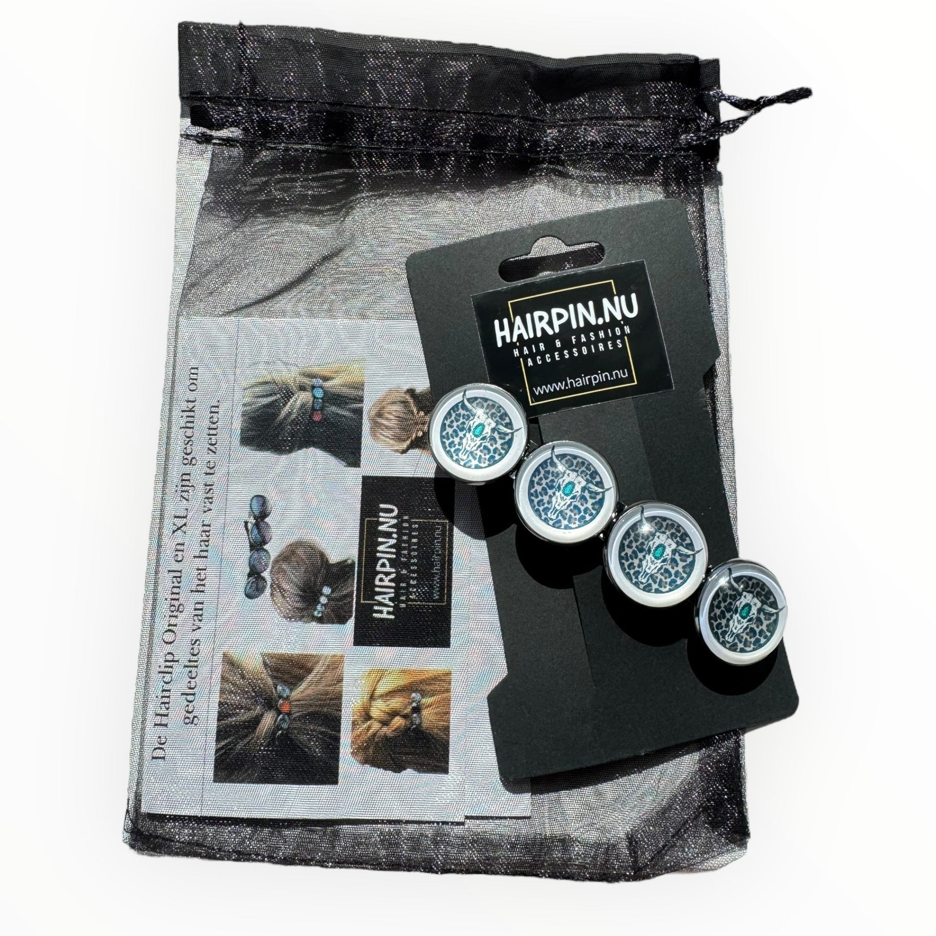 Color hairclip haarspeld ibiza boho style xl - haarspelden