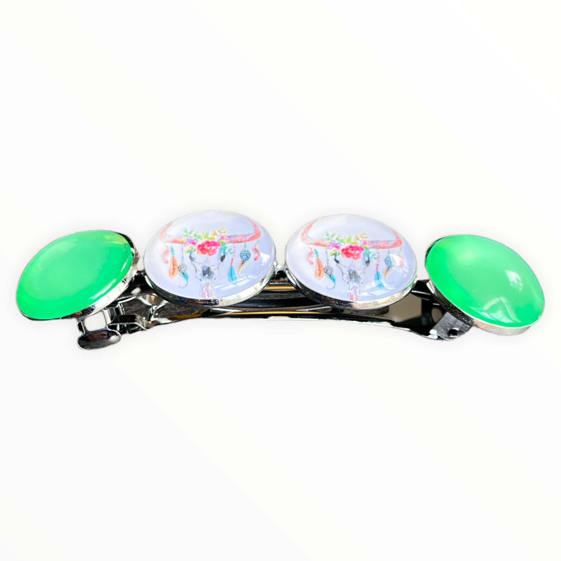 Color hairclip haarspeld ibiza groen xl