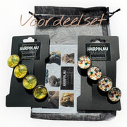 Color hairclip haarspeld ibiza style bruin groen xl - haarspelden