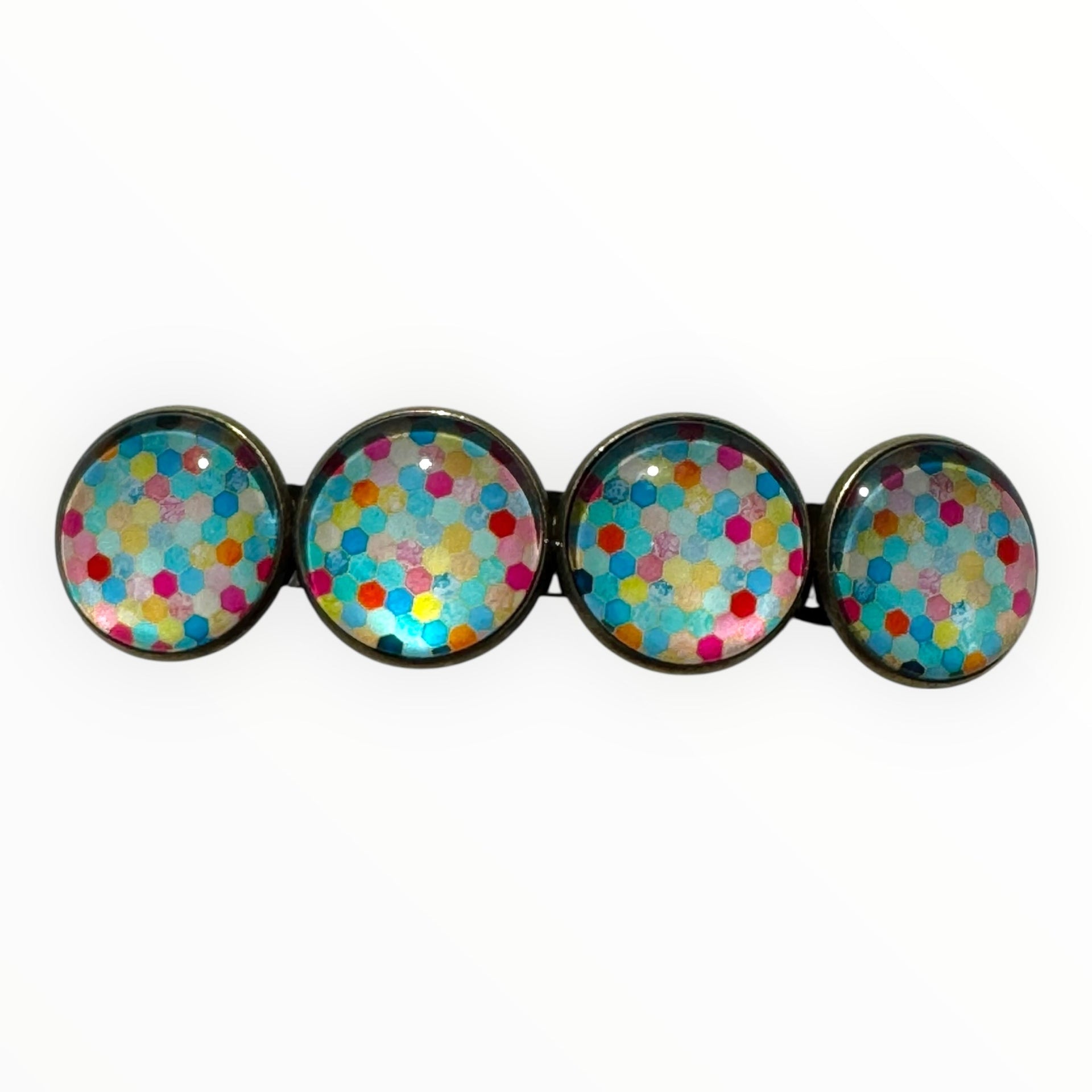 Color hairclip haarspeld ibiza style spots xl - haarspelden