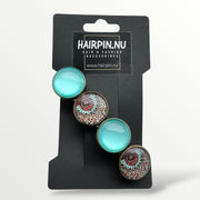 Color hairclip haarspeld ibiza turquoise xl - haarspelden