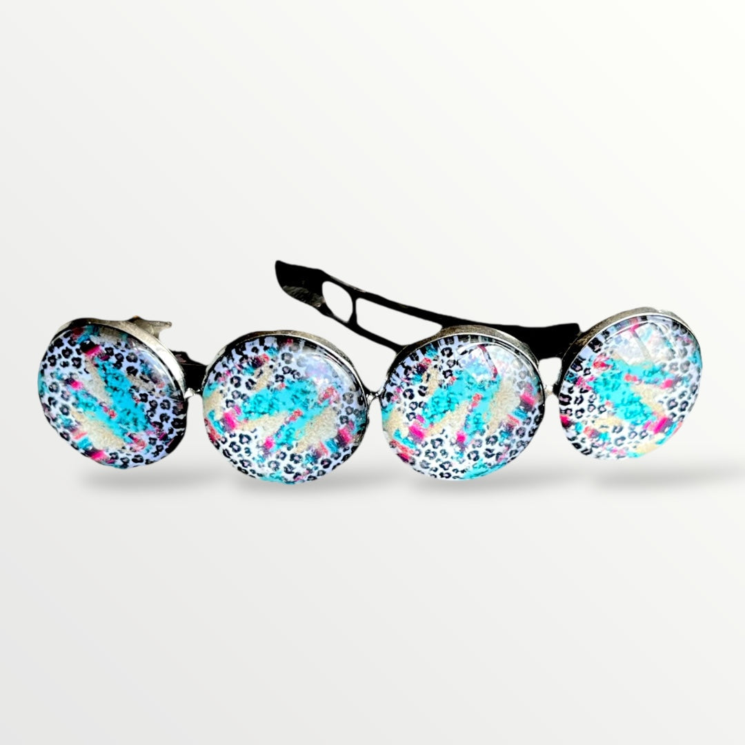 Color hairclip haarspeld ibizastyle zomerprint xl - haarspelden