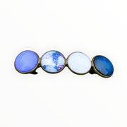 Color hairclip haarspeld lila wit blauw original