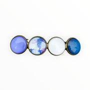 Color hairclip haarspeld lila wit blauw original