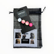 Color hairclip haarspeld roze wit colormix original