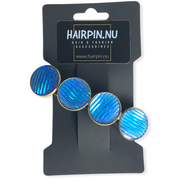 Color hairclip haarspeld shine blauw xl