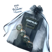 Color hairclip haarspeld zwart goud xl