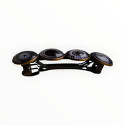 Color hairclip haarspeld zwart-wit print xl - haarspelden