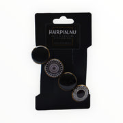 Color hairclip haarspeld zwart-wit print xl - haarspelden