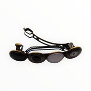 Color hairclip haarspeld zwart-wit print xl - haarspelden