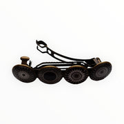 Color hairclip haarspeld zwart-wit print xl - haarspelden