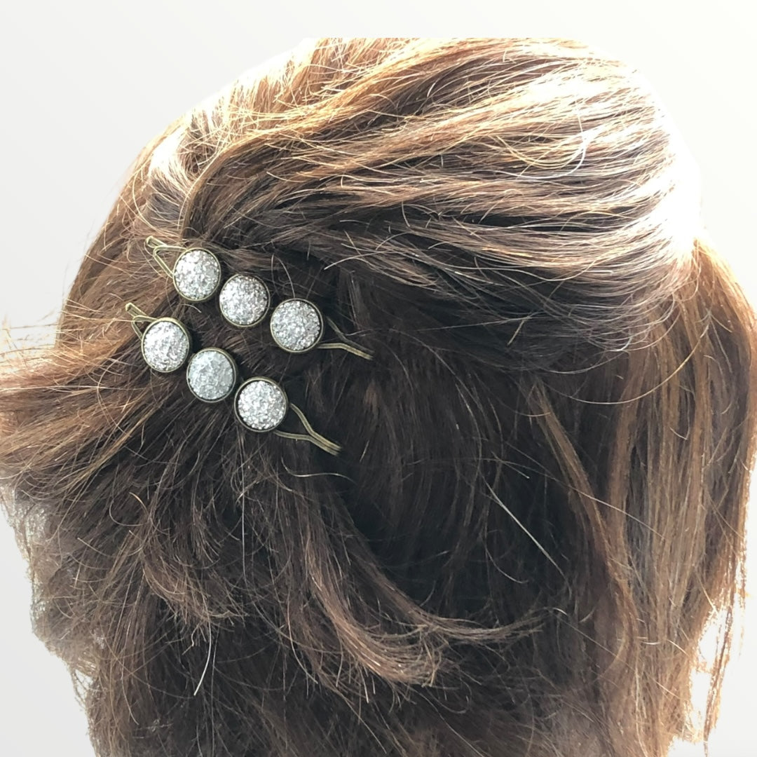 Color hairclip sparkling schuifspeld 2 stuks