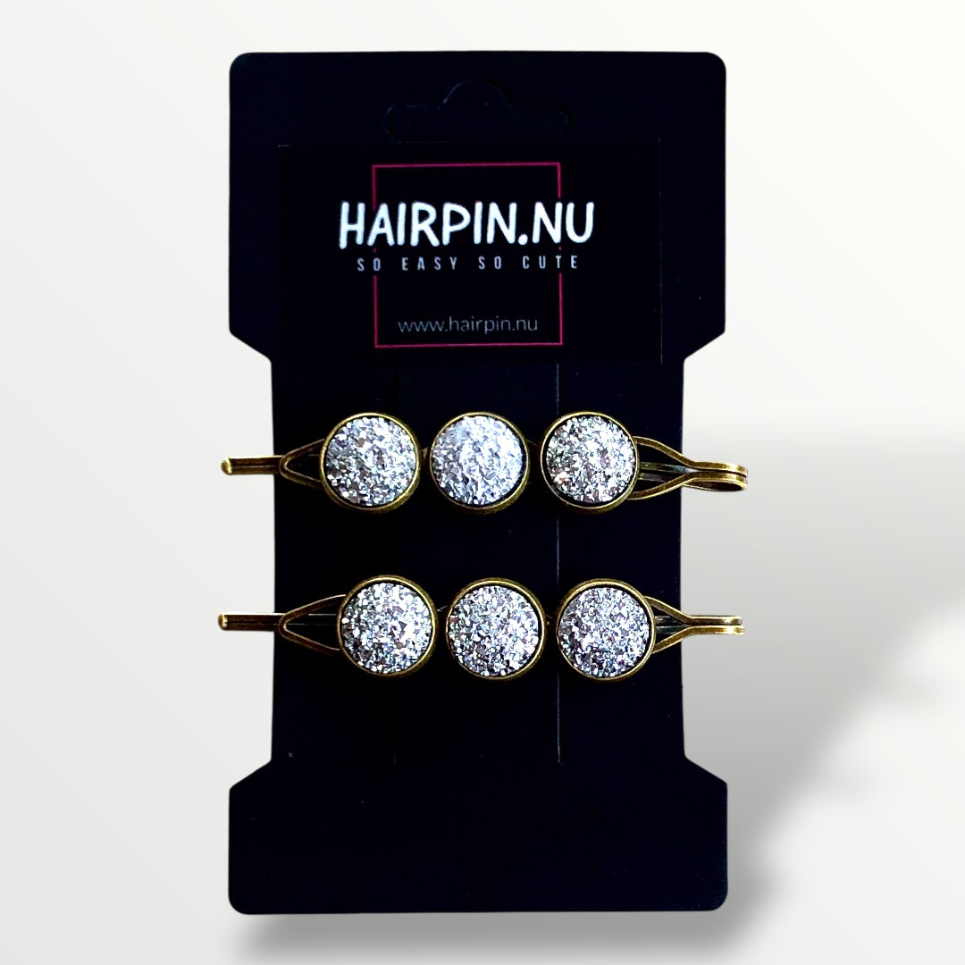 Color hairclip sparkling schuifspeld 2 stuks