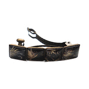 Color hairclip vierkant zwart-goud mix 004 - original hairclip