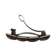 Color hairclip vierkant zwart-goud mix 004 - original hairclip