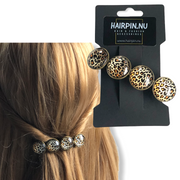 Color hairclip xl haarspeld tijgerprint - haarspelden