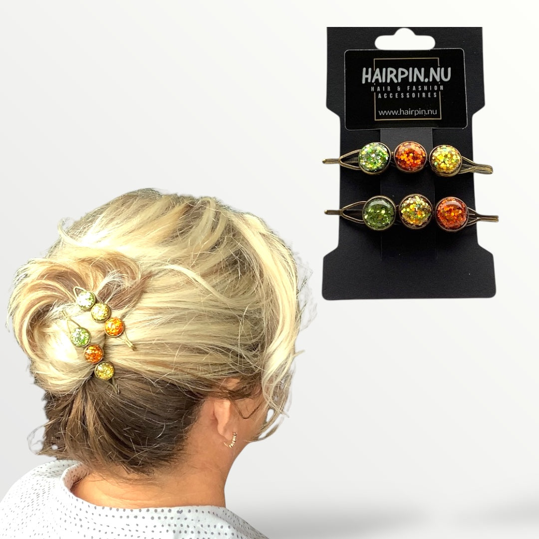 Color schuifspeld glossy 2 stuks - hairclip