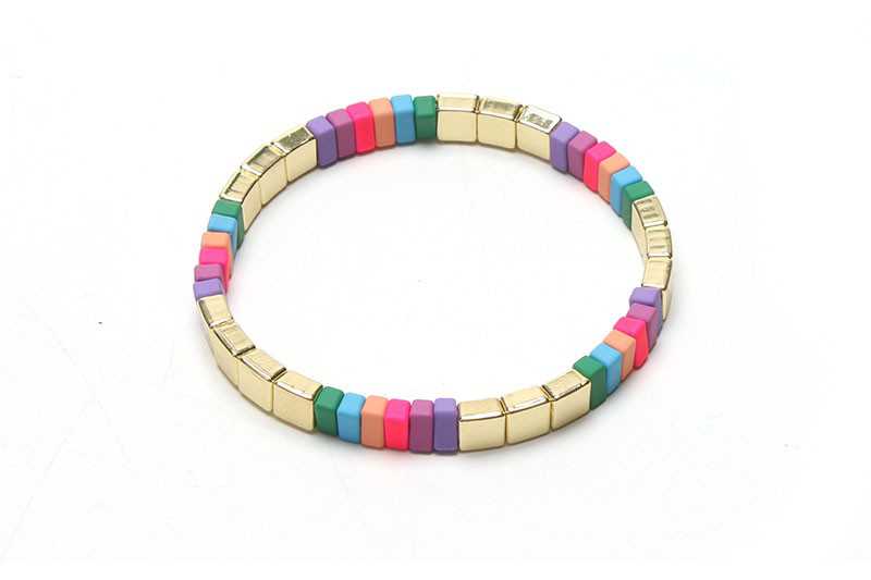 Colorful gold enamel damesarmband - armband