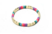 Colorful gold enamel damesarmband - armband