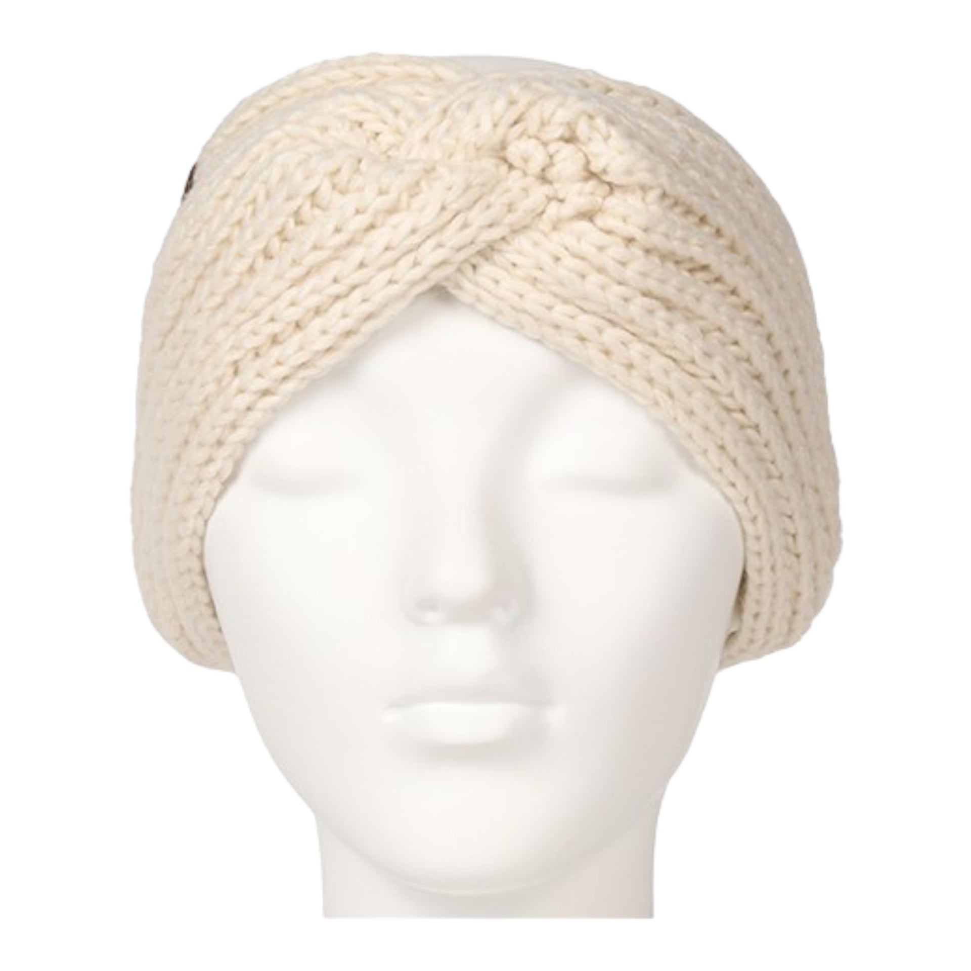 Creme haarband ottowa met fleecevoering - haarband