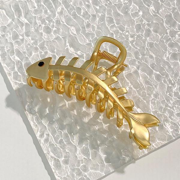 Unieke Fishbone grote klauw haarclip