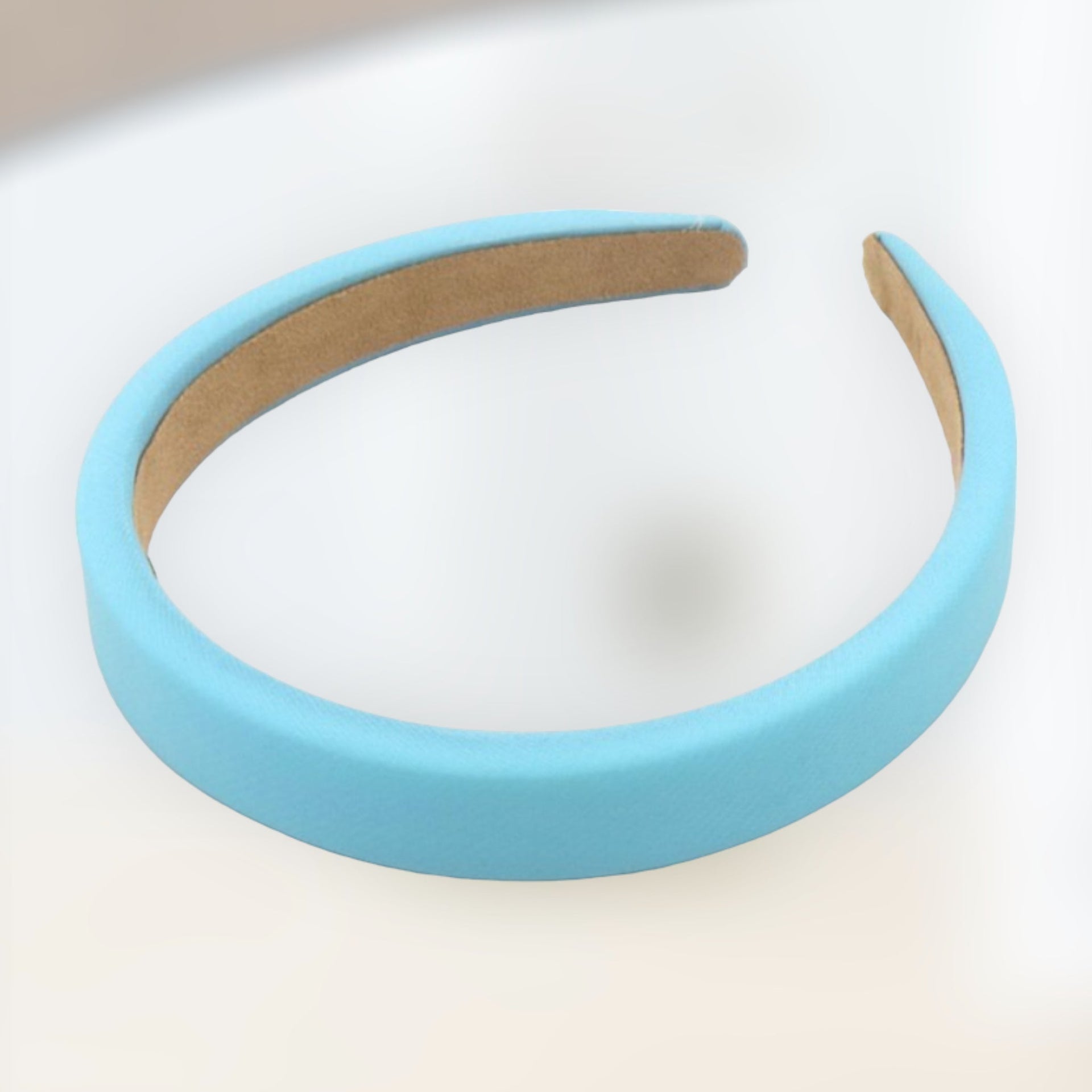 Diadeem / haarband effen 2cm blauw