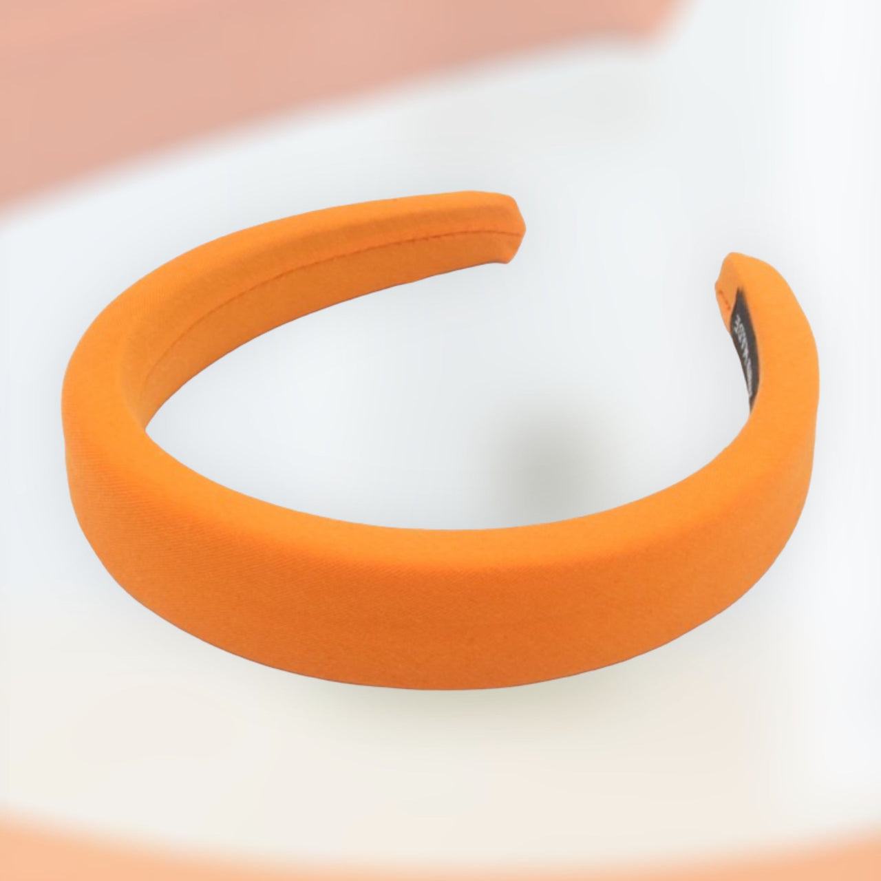 Diadeem / haarband effen 3cm oranje