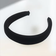 Diadeem / haarband effen 3cm zwart