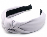 Diadeem knoop silk lichtgrijs - haarband