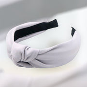 Diadeem knoop silk lichtgrijs - haarband