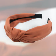 Diadeem knoop silk peach - haarband