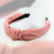 Diadeem knoop silk roze - haarband