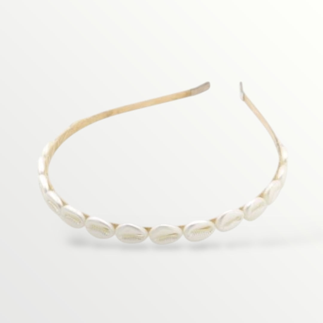 Diadeem witte schelpen