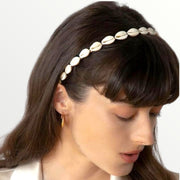 Diadeem witte schelpen