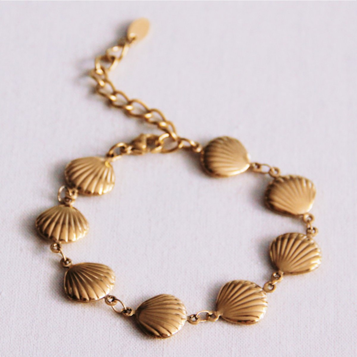 Shellarmband - goud